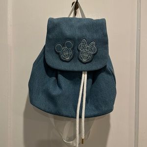 SOLD ! BRAND NEW STONEY CLOVER LANE DENIM BACKPACK WITH DISNEY PATCHES